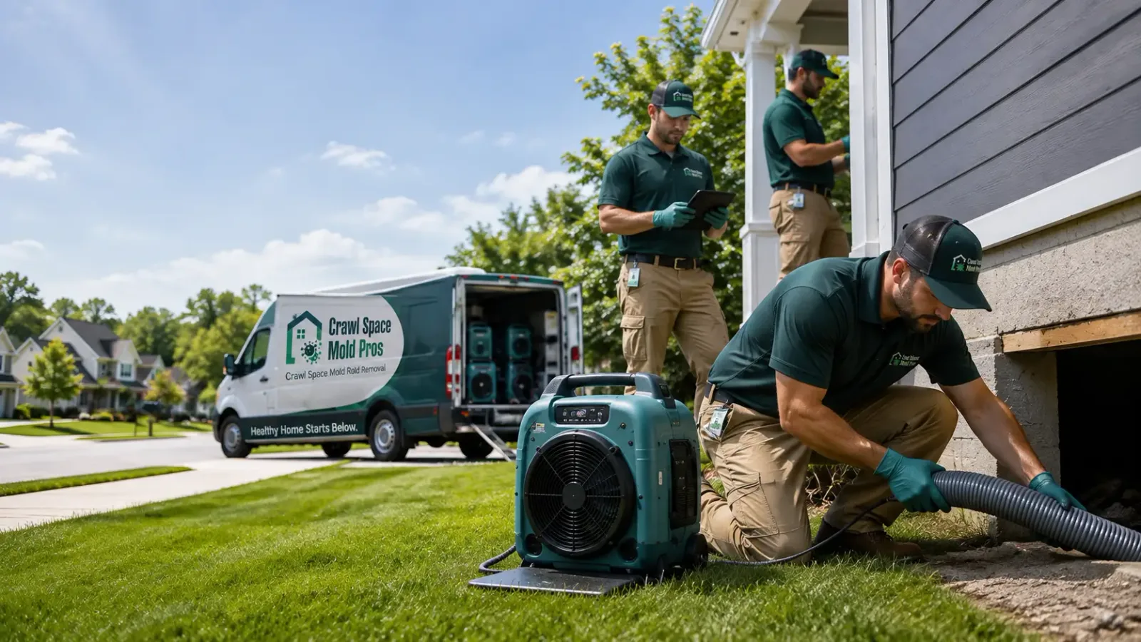 Crawl Space Mold Removal in Mode, IL